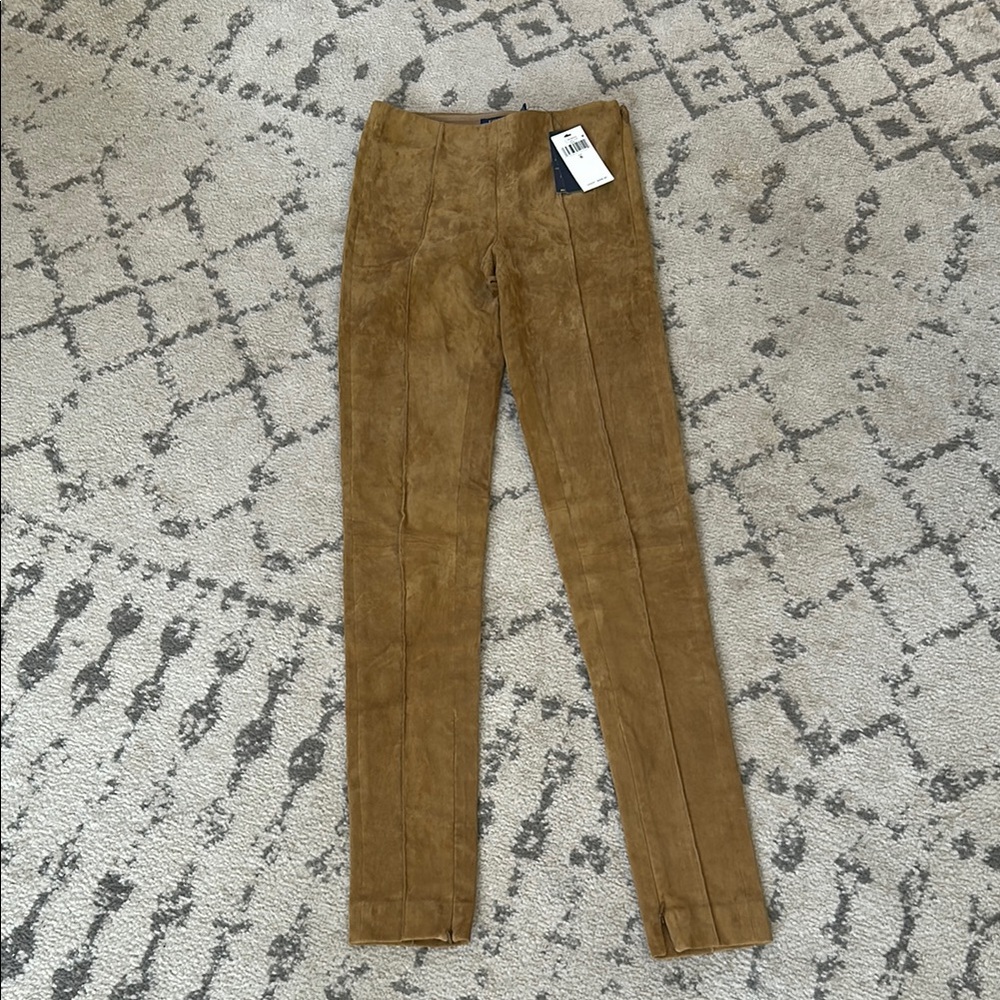Polo Ralph Lauren Tan Suede Pants